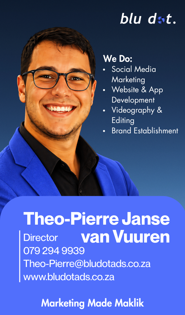 Digital business card for Theo-Pierre Janse van Vuuren